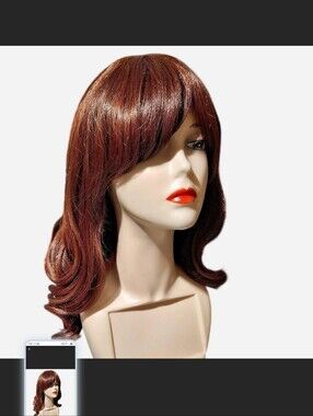 Bangs Wig in Rich Auburn - Unbranded